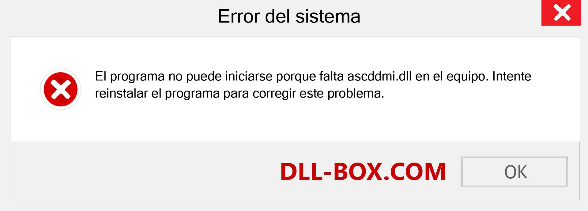 ¿Falta el archivo ascddmi.dll ?. Descargar para Windows 7, 8, 10 - Corregir ascddmi dll Missing Error en Windows, fotos, imágenes